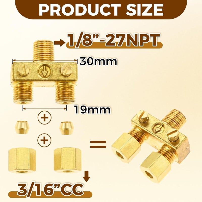 DRELD Pilot Tube 3/16" O.D X 20" Copper Pipe Bendable Range Oven Pilot Burner with 2065641 Pilot Valve, for Commercial Gas Range, Hotel, Kitchen Gas Equipment - Image 2